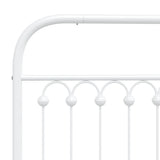 Metal Replace Headboard White 200 cm 376687