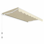 ZNTS Folding Awning Manual Operated 300 cm Cream 275555
