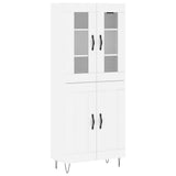 Highboard White 69.5x34x180 cm Engineered Wood 3198369