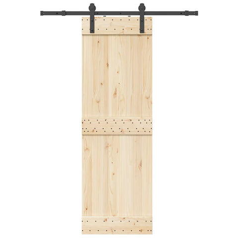Sliding Door Hardware Kit 152 cm Steel Black 4009714