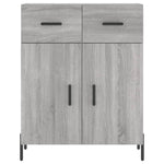 Highboard Grey Sonoma 69.5x34x180 cm Engineered Wood 3198543