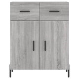 Highboard Grey Sonoma 69.5x34x180 cm Engineered Wood 3198543