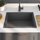 Handmade Kitchen Sink Black Stainless Steel 145084