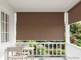 Outdoor Roller Blind UV Protection Taupe 200 x 140 cm 42041195