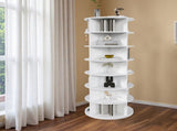 Rotating Shoe Rack Tower, 7-Tier Spinning Storage Rack, Free Standing 360&deg Revolving Shoe W1196P512181