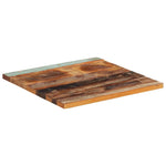 Square Table Top 60x60 cm 25-27 mm Solid Reclaimed Wood 286052
