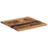 Square Table Top 60x60 cm 25-27 mm Solid Reclaimed Wood 286052