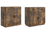 Cabinet Set 2 pcs Smoked Oak Engineered Wood 3416831