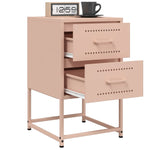 ZNTS Bedside Cabinet Pink 36x39x60.5 cm Steel 846460