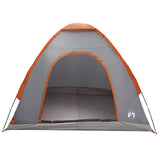 Camping Tent with Roof Grey and Orange 190 x 140 x 105 cm 42028629