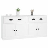 Sideboards 2 pcs White Engineered Wood 3185263