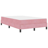 Box Spring Bed with Mattress Pink 120 x 220 cm Fabric 3398790