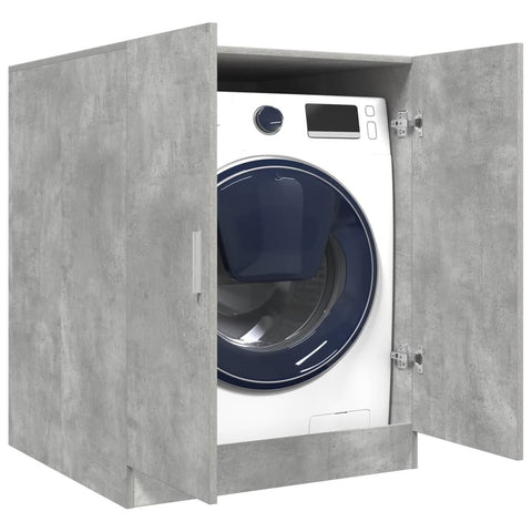 ZNTS Washing Machine Cabinet Concrete Grey 70.5x71.5x91.5 cm 856639