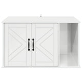 Cat House Gloss White 85 x 55 x 50 cm Engineered Wood 8000738