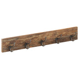 Hall Hanger with 5 Hooks 100x2.5x15 cm Solid Reclaimed Wood 321950