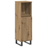 Bathroom Cabinet Artisan Oak 30x30x100 cm Engineered Wood 857212