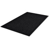 Doormat Black Polyester 120 x 180 cm Doormat Rectangular 241267