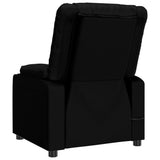 Recliner Chair Black Faux Leather 348042