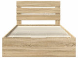 Bed Frame with Drawer Sonoma Oak 90 x 190 cm Engineer Wood 3411864