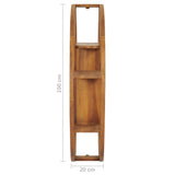 Yin Yang Wall Shelf 100x20x100 cm Solid Teak Wood 320772