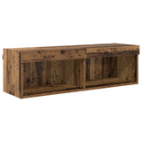 TV Wall Units with LED with LED 6 pcs Old Wood Engineered Wood 3402955