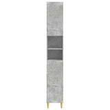 Bathroom Cabinet with Open Shelf DELFT Concrete Grey 897038