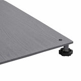 Parasol Base Dark grey wood look 100 x 100 x 4 cm Steel 3407829