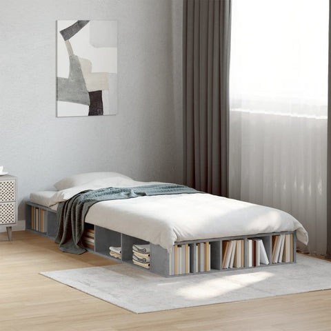 Bed Frame without Mattress Concrete Grey 100x200 cm 3280513