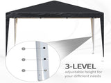 3 x 3M Garden Pop Up Gazebo Height Adjustable Marquee Party Tent Wedding Canopy with Carrying Bag, T3398P310867