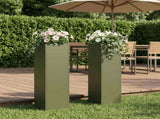 Garden Planter 2 pcs Olive Green 20 x 20 x 75 cm 8005323