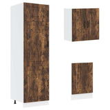 8 Piece Kitchen Cabinet Set Kalmar Smoked Oak Engineered Wood 3314796