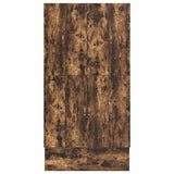 Storage Bed Frame with Drawer Smoked Oak 120 cm Engineered Wood 3335633