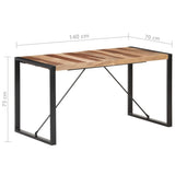 Dining Table 140x70x75 cm Solid Wood 321540