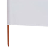 3-panel Wind Screen Fabric 400x160 cm Sand White 47148