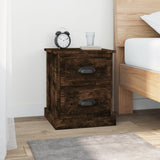 Bedside Cabinets 2 pcs Smoked Oak 39x39x47.5 cm Engineered Wood 816155