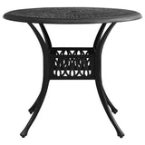 Bistro Set Black Cast aluminium Standard Durable Bistro Set 3070575