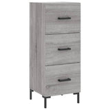 Highboard Grey Sonoma 34.5x34x180 cm Engineered Wood 3198855