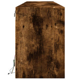 TV Wall Cabinet with LED Smoked Oak 180x31x45 cm 3307937