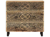 Side Cabinets 2 pcs 60x33x75 cm Solid Wood Mango 3206305