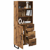 Highboard with Drawer 2 pcs Old Wood Engineered Wood 3415624