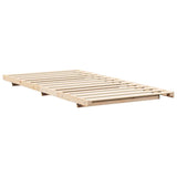 Bed Frame Brown 90 x 190 cm Solid Pine Wood 873094