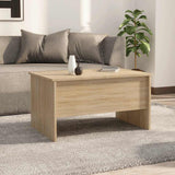 Coffee Table Sonoma Oak 80x50x42.5 cm Engineered Wood 809731