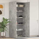 Shoe Cabinet with Shelf Grey 80 x 35.5 x 180 cm Engineered wood 3333839