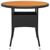 Garden Table Black 310608