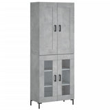 Highboard Concrete Grey 69.5x34x180 cm Engineered Wood 3199621