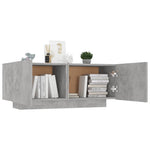 Bedside Cabinet Concrete Grey 100x35x40 cm Engineered Wood 3082769