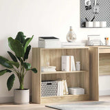 Bookshelf Sonoma Oak 80x24x75 cm Engineered Wood 800894