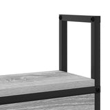 Storage Headboard with Charging Station Grey sonoma 90 cm 859788