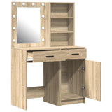 Dressing Table Set with Drawer 2 pcs Sonoma Oak Engineered Wood 3334274