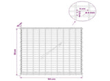 Gabion with 5 mm Wire and 5x2.5 cm Mesh 50x10x50 cm 3463459